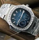 (PF Factory) Swiss AAA Replica Patek Philippe Nautilus Moon phase Watch Stainless Steel